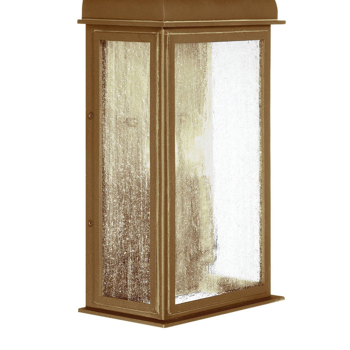Artcraft AC8186WB Two Light Outdoor Wall Sconce, Weathered Brass