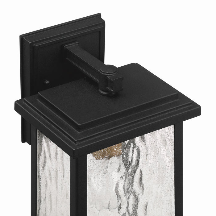 Artcraft AC9270BK One Light Outdoor Wall Sconce, Black, Brass