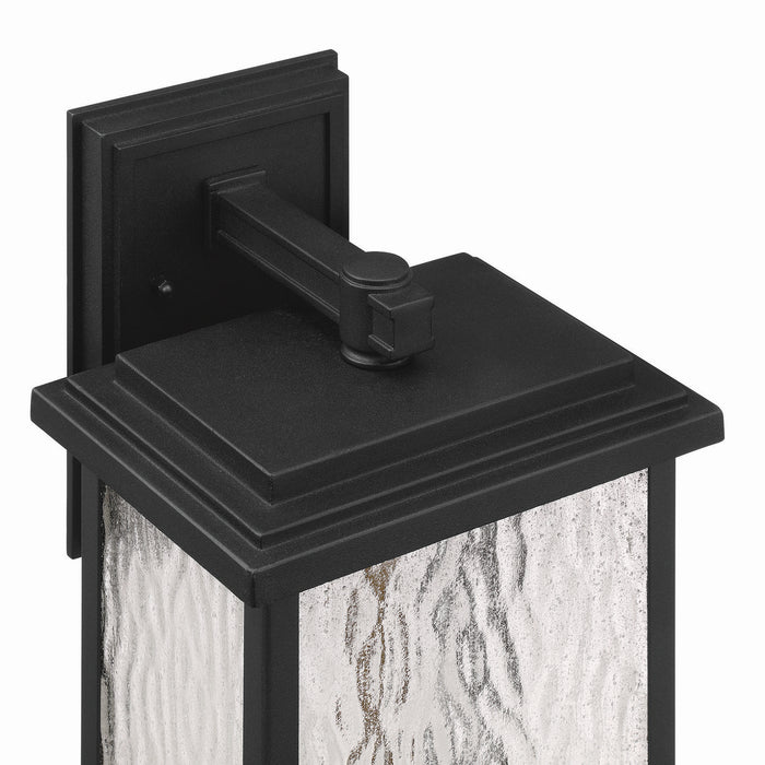 Artcraft AC9272BK Two Light Outdoor Wall Sconce, Black, Brass