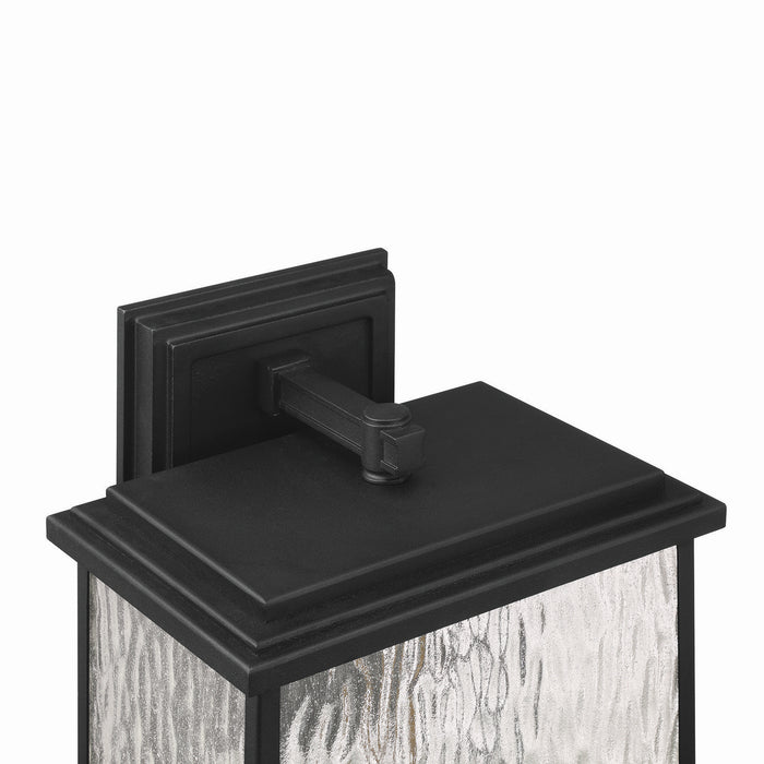 Artcraft AC9274BK Four Light Outdoor Wall Sconce, Black, Brass