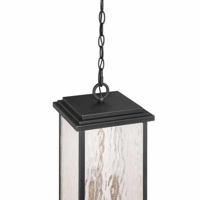 Artcraft AC9275BK Three Light Outdoor Pendant, Black, Brass