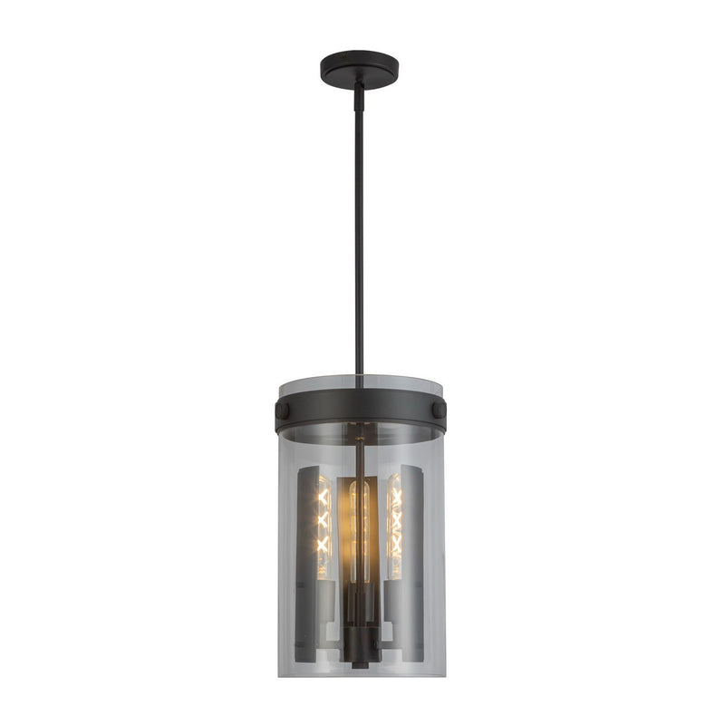 Artcraft AC10051BK Three Light Pendant, Black