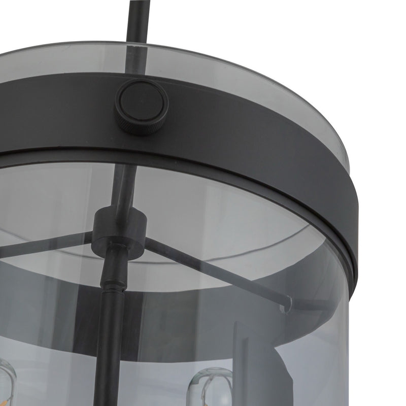 Artcraft AC10051BK Three Light Pendant, Black