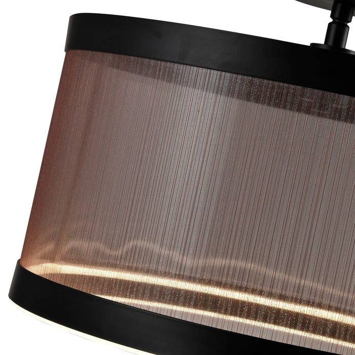 Artcraft AC11893BZ LED Semi Flush Mount, Bronze