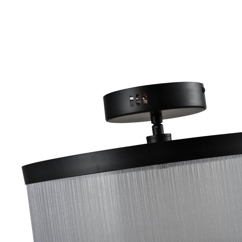 Artcraft AC11893SL LED Semi Flush Mount, Silver
