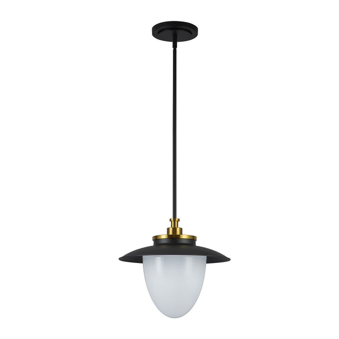 Artcraft AC11905BB One Light Pendant, Black