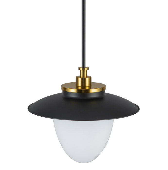 Artcraft AC11905BB One Light Pendant, Black