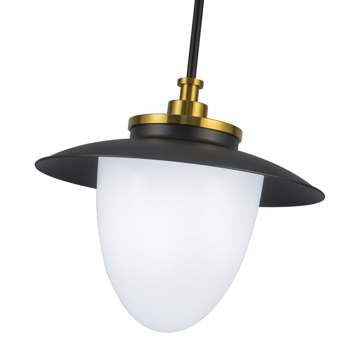 Artcraft AC11905BB One Light Pendant, Black