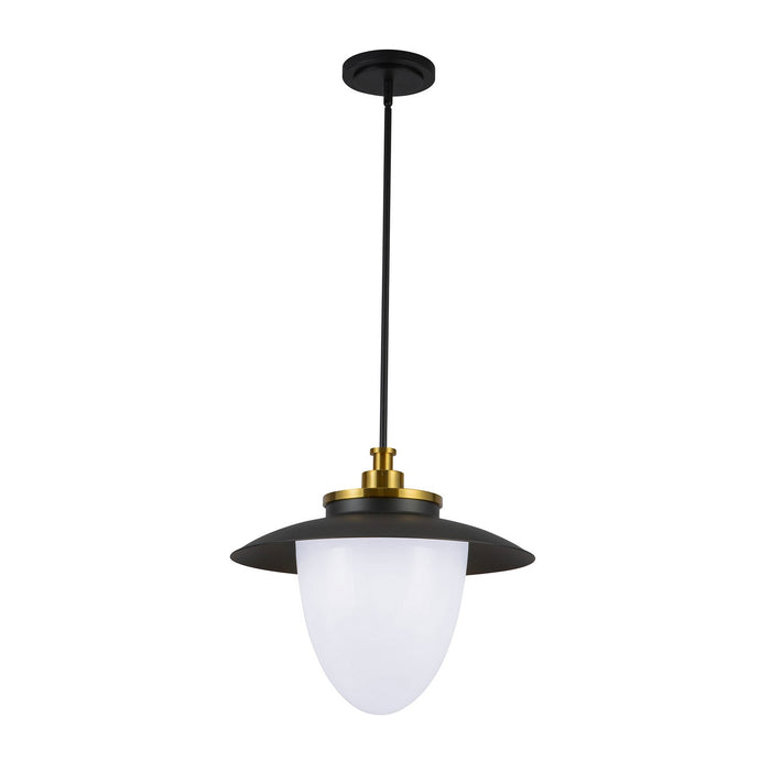 Artcraft AC11906BB Three Light Pendant, Brushed Brass