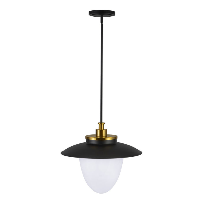 Artcraft AC11906BB Three Light Pendant, Brushed Brass
