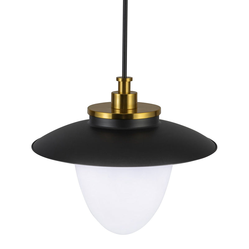 Artcraft AC11906BB Three Light Pendant, Brushed Brass