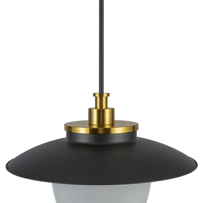 Artcraft AC11906BB Three Light Pendant, Brushed Brass