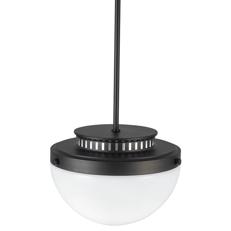 Artcraft AC12010BK One Light Pendant, Black