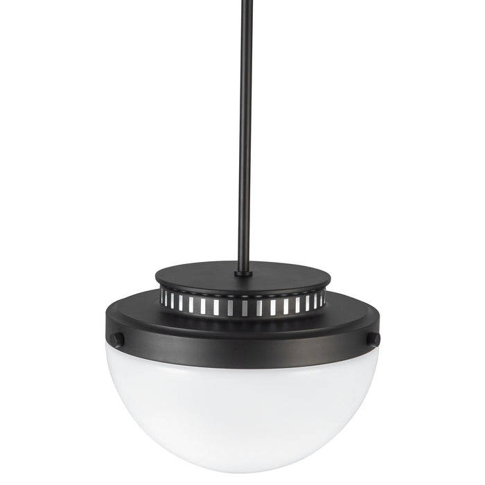 Artcraft AC12010BK One Light Pendant, Black