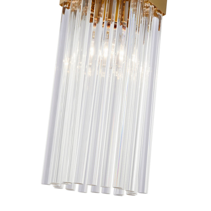 Artcraft AC12060BR One Light Pendant, Brushed Brass