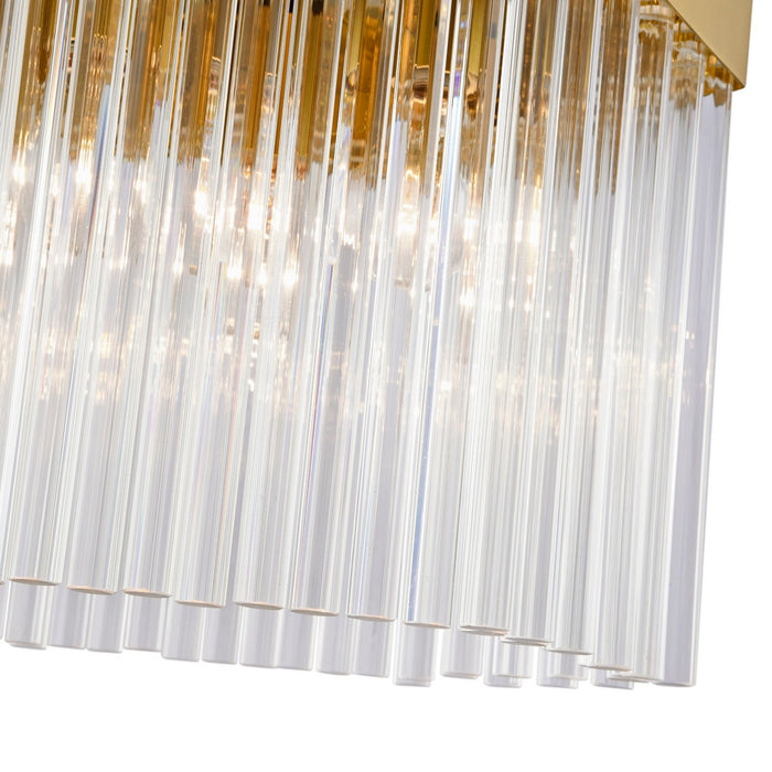 Artcraft AC12062BR Three Light Pendant, Brushed Brass