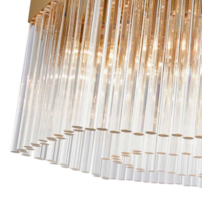 Artcraft AC12063BR Seven Light Chandelier, Brushed Brass