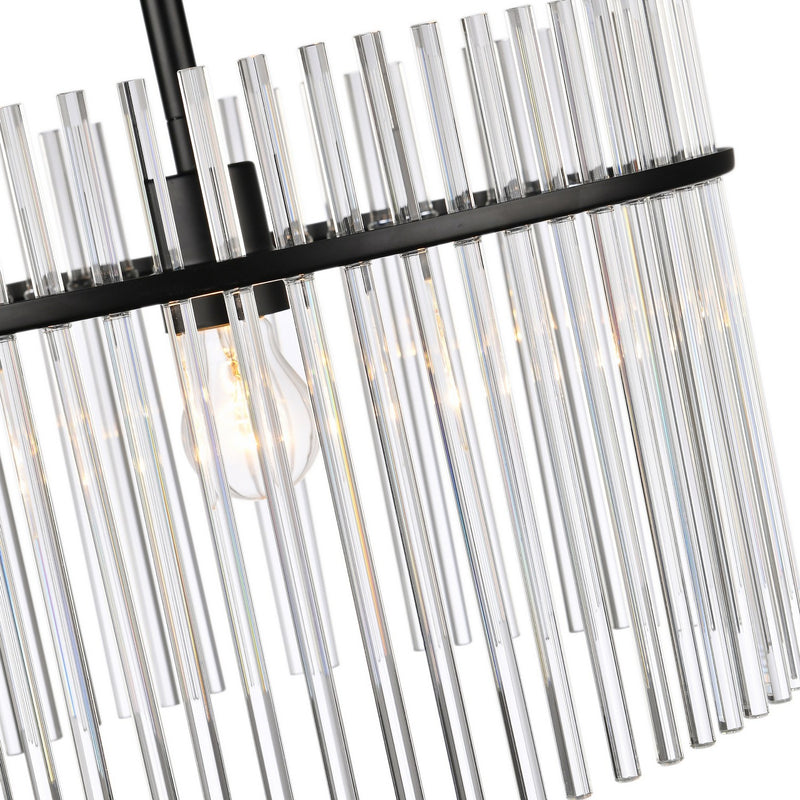 Artcraft AC12081BK One Light Semi Flush Mount, Black