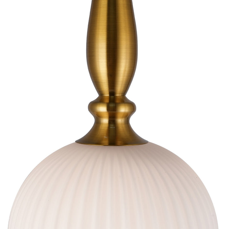 Artcraft AC12111BR One Light Pendant, Brushed Brass