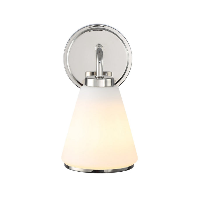 Artcraft AC12121PN One Light Wall Sconce, Polished Nickel