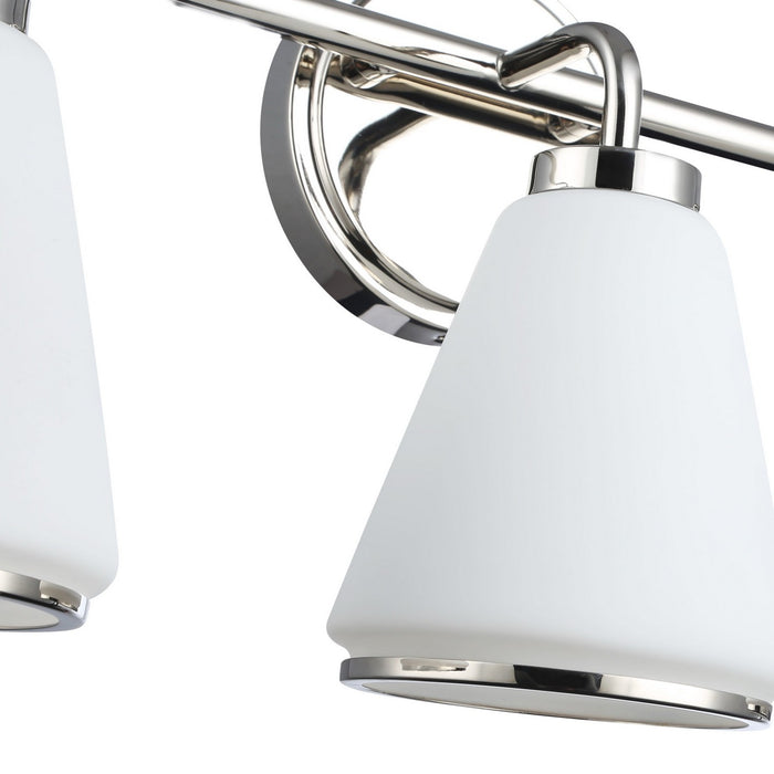 Artcraft AC12123PN Three Light Bathroom Vanity, Polished Nickel