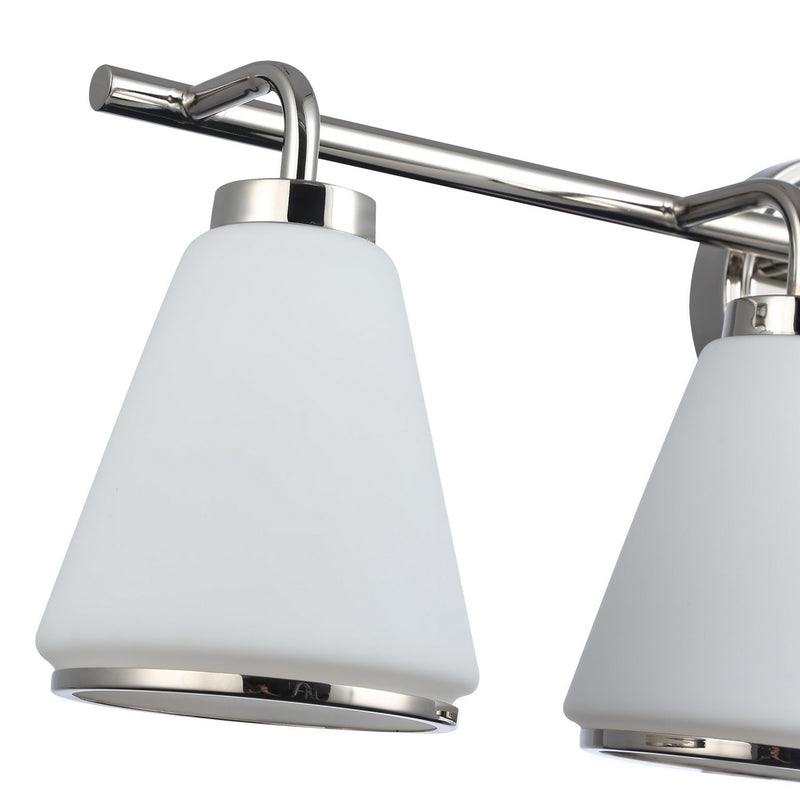 Artcraft AC12124PN Four Light Bathroom Vanity, Polished Nickel