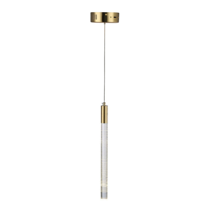 Artcraft AC12141BR LED Pendant, Brass