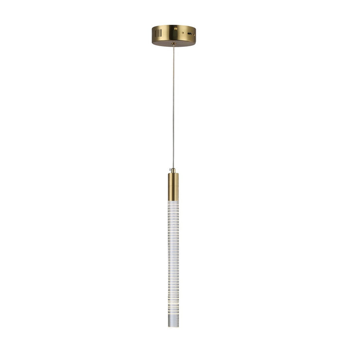Artcraft AC12141BR LED Pendant, Brass