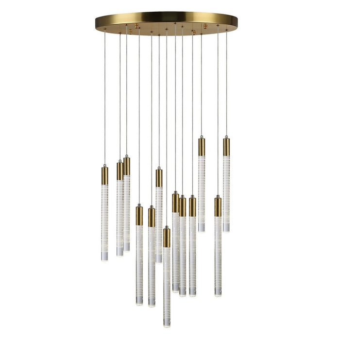 Artcraft AC12143BR LED Chandelier, Brass