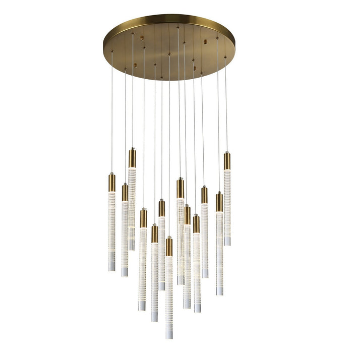 Artcraft AC12143BR LED Chandelier, Brass