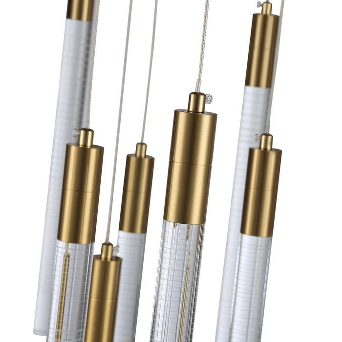 Artcraft AC12143BR LED Chandelier, Brass