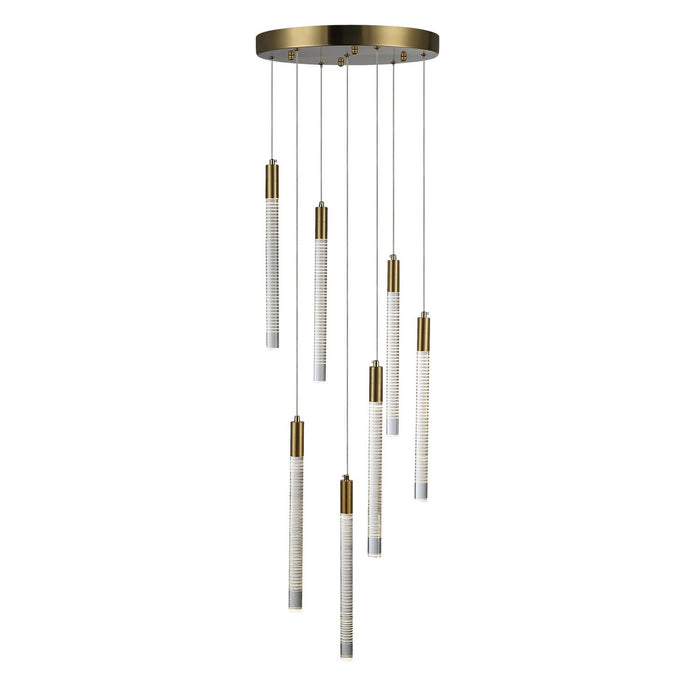 Artcraft AC12147BR LED Chandelier, Brass