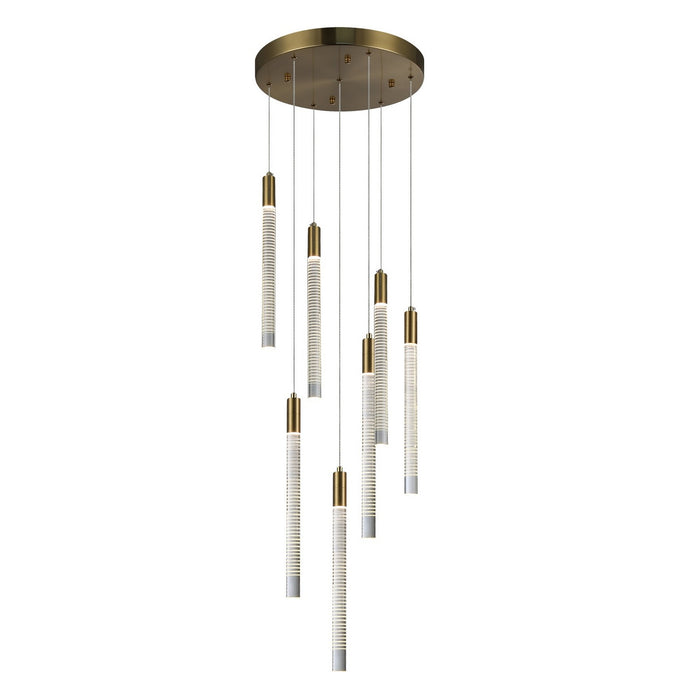 Artcraft AC12147BR LED Chandelier, Brass