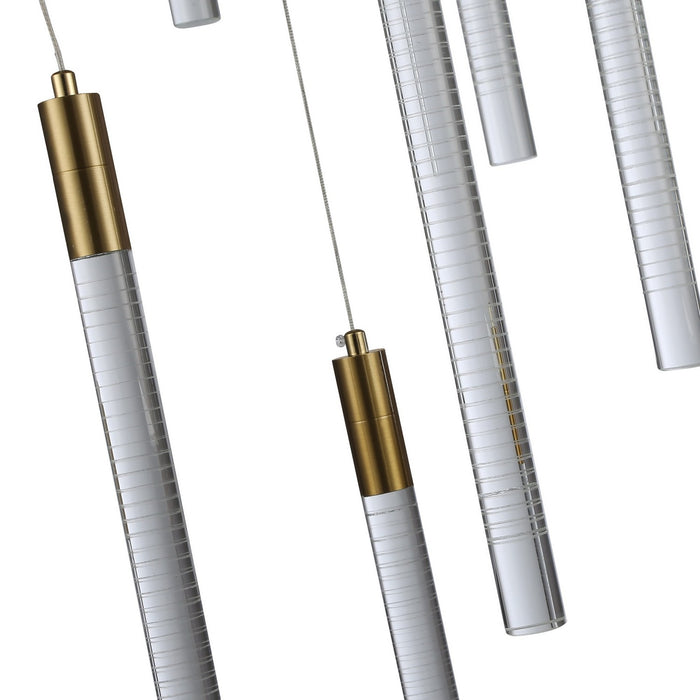 Artcraft AC12147BR LED Chandelier, Brass