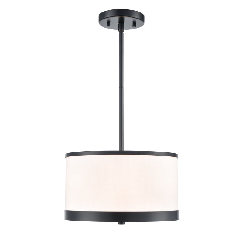 Artcraft AC12161BK Three Light Pendant, Black