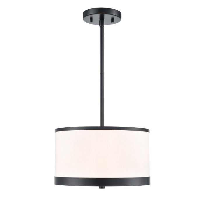 Artcraft AC12161BK Three Light Pendant, Black