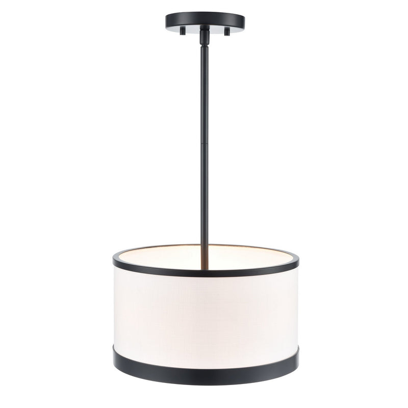 Artcraft AC12161BK Three Light Pendant, Black