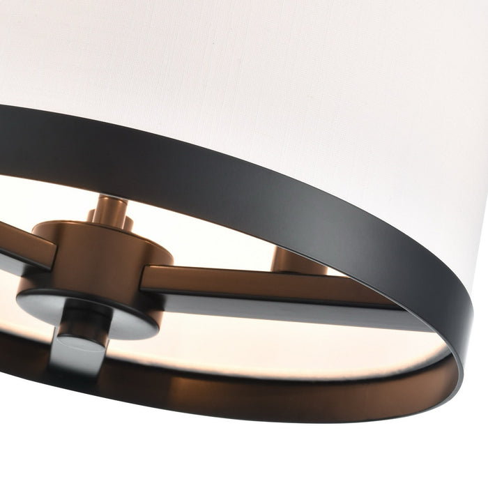 Artcraft AC12161BK Three Light Pendant, Black