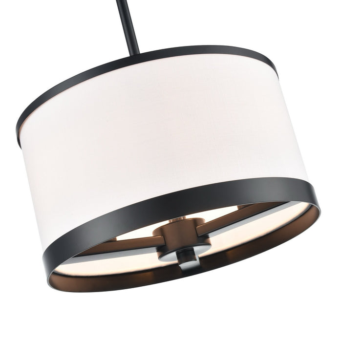 Artcraft AC12161BK Three Light Pendant, Black