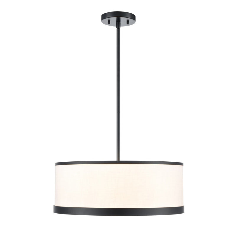 Artcraft AC12162BK Four Light Chandelier, Black