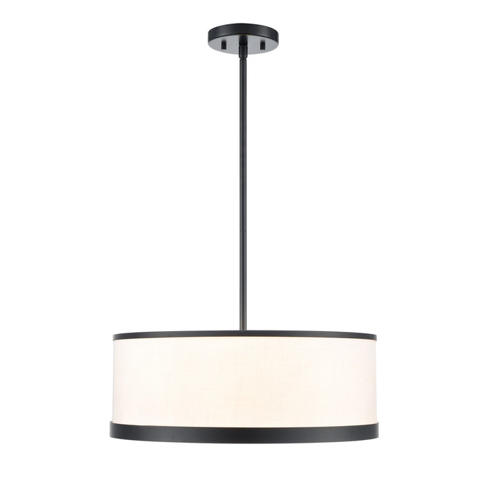 Artcraft AC12162BK Four Light Chandelier, Black