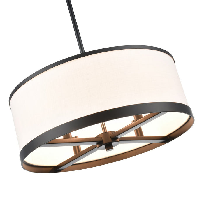 Artcraft AC12162BK Four Light Chandelier, Black