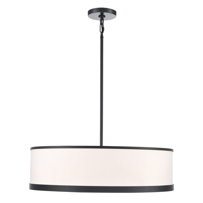 Artcraft AC12163BK Four Light Chandelier, Black