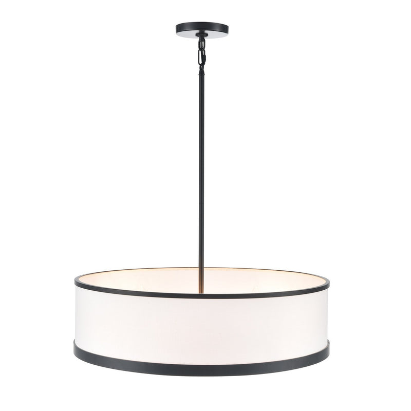 Artcraft AC12163BK Four Light Chandelier, Black