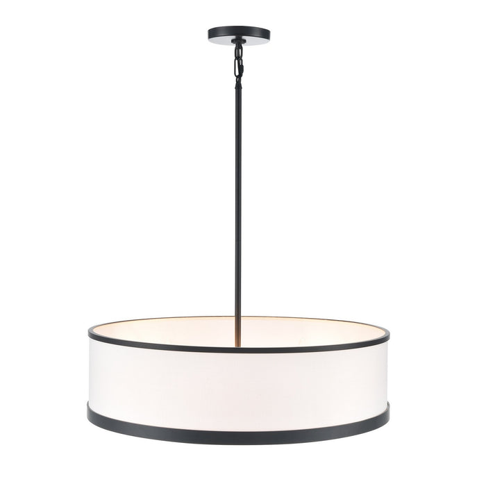 Artcraft AC12163BK Four Light Chandelier, Black