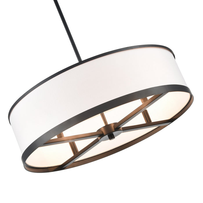 Artcraft AC12163BK Four Light Chandelier, Black