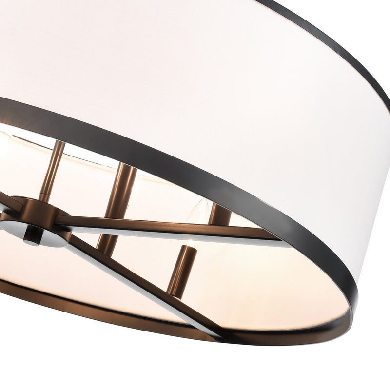 Artcraft AC12165BK Eight Light Island Pendant, Black
