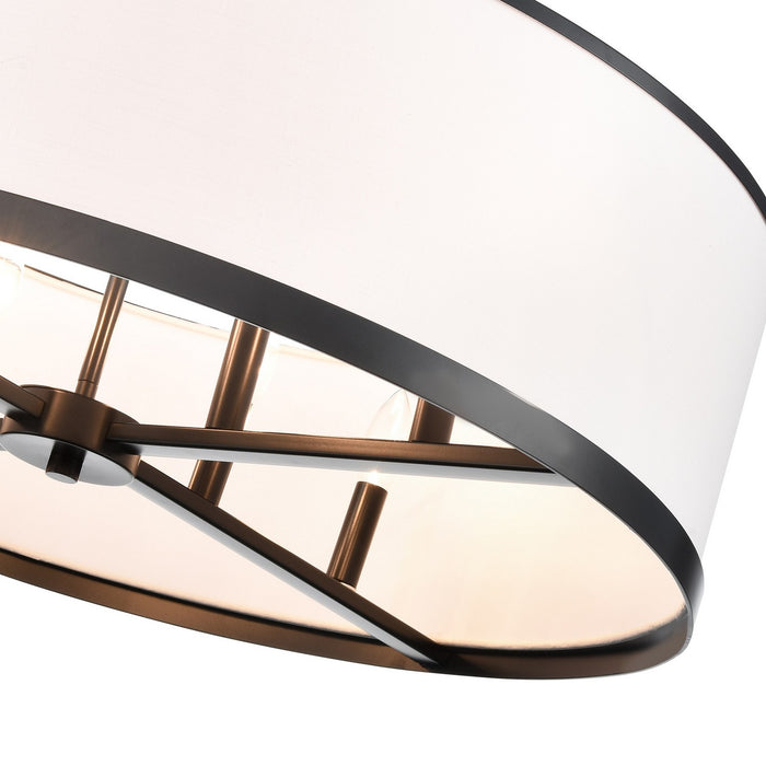Artcraft AC12165BK Eight Light Island Pendant, Black
