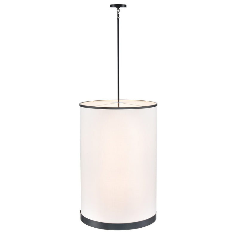Artcraft AC12166BK Eight Light Chandelier, Black