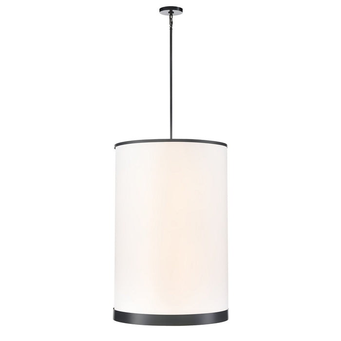 Artcraft AC12166BK Eight Light Chandelier, Black